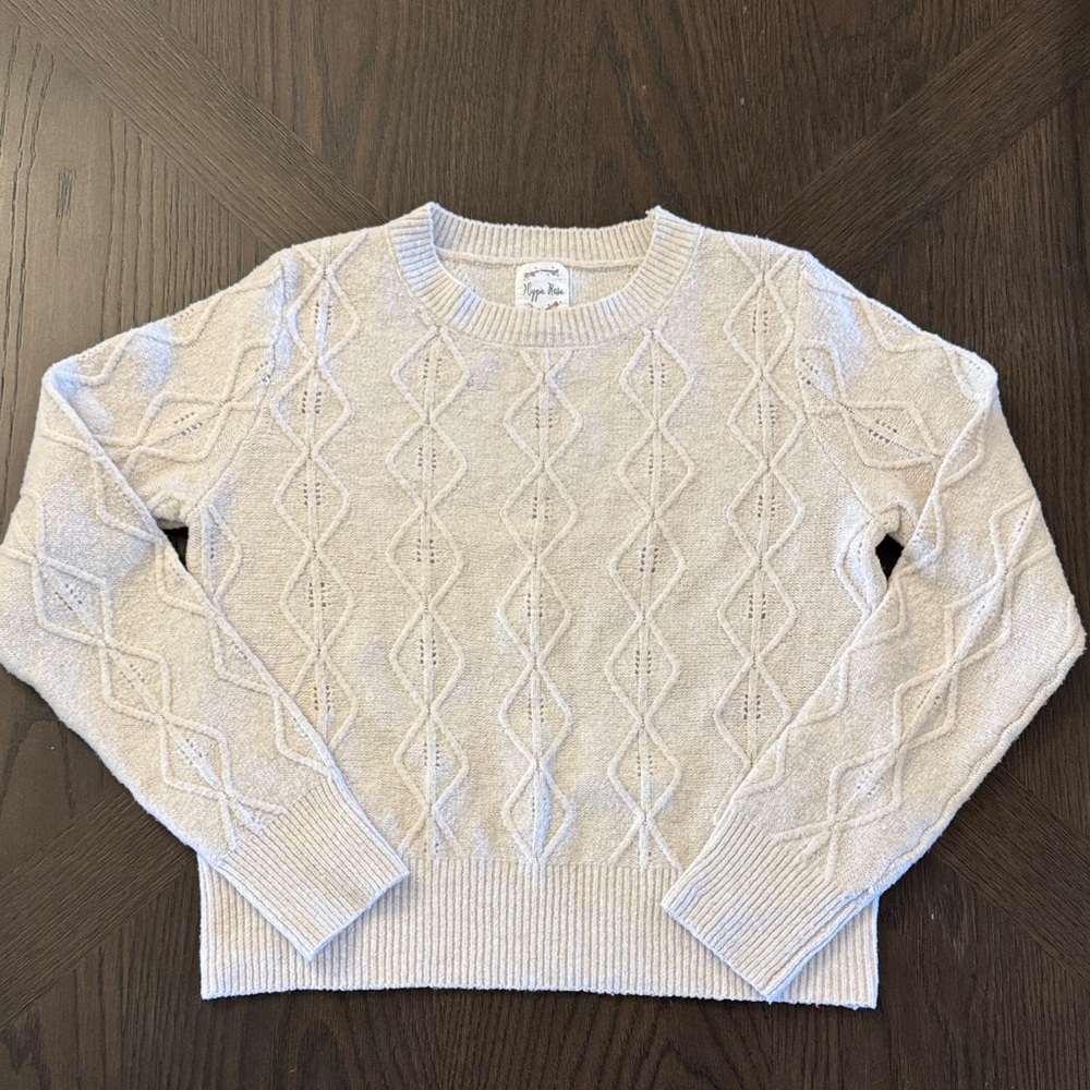 Hippie Rose Off-White Knit Sweater